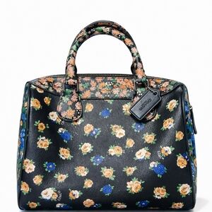 👜✨ Coach Floral Satchel w/ Crossbody Strap | Rare Print | Authentic ✨👜